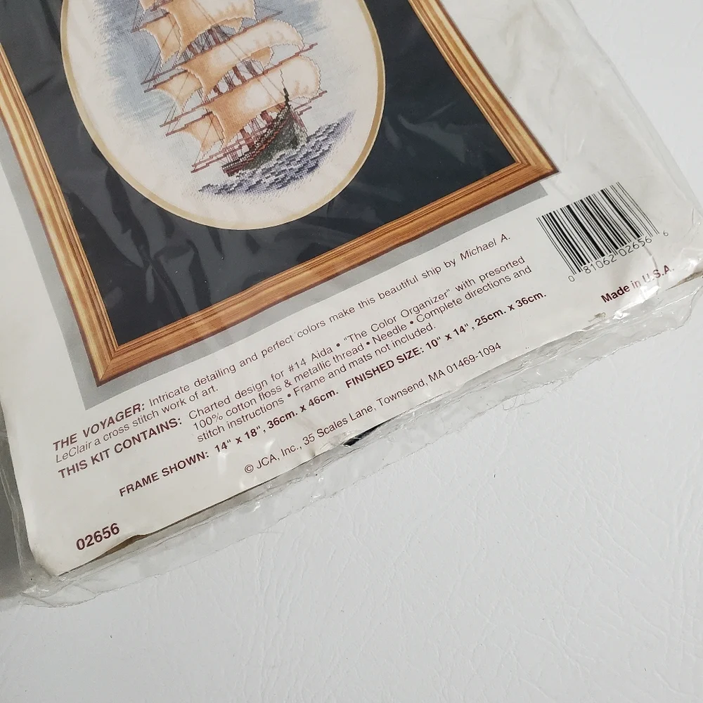 Counted Cross Stitch Kit Ship Boat Needle Treasures The Voyager